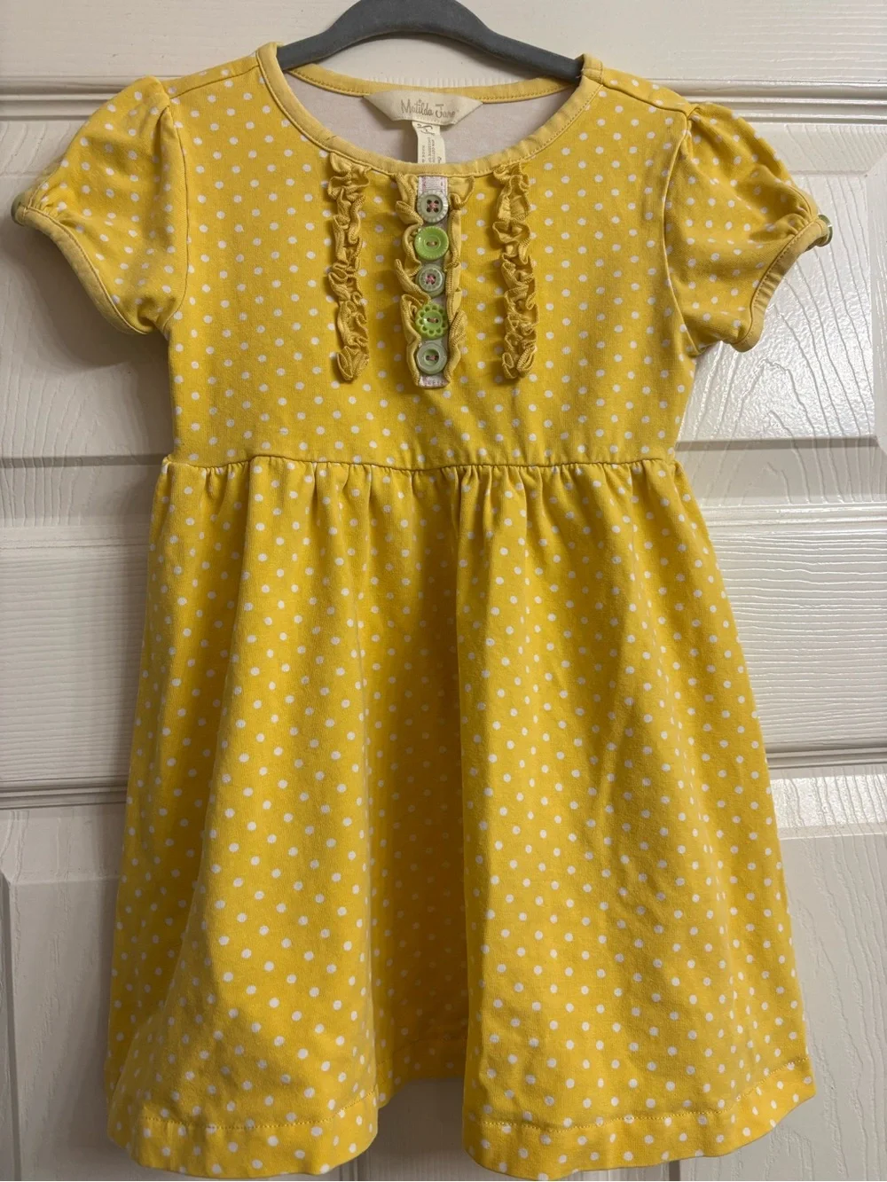 Matilda Jane Sun Flare Yellow Polka Dot Lap Dress